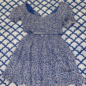 princess polly blue meadow floral set